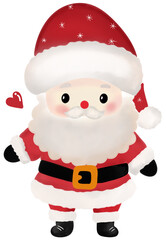 santa claus isolated on white