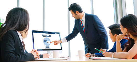 Customer feedback and review analysis by modish computer software for corporate business