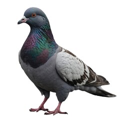Naklejka premium pigeon isolated on white background