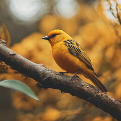 Yellow Bird Closeup