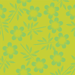 Fototapeta premium Vector seamless pattern. Pretty pattern in small flowers. Small pink, white and yellow flowers. Dark blue background. Ditsy floral background. Trendy template for fashion prints. Stock vector.