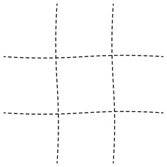 Dashed Line Grid. Graph paper dashes grid lines.