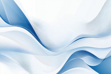 Obraz premium Dynamic Blue and White Geometric Shapes