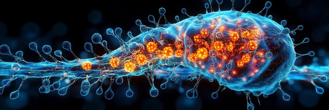Hyperrealistic medical visualization of pancreas highlighting its lobulated structure and its endocrine and exocrine functions