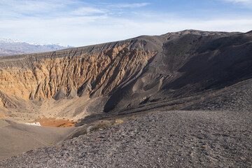 Ubehebe Crater Rim Trail at Death Valley National Park, California