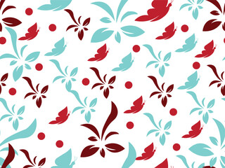 seamless pattern with flowers
