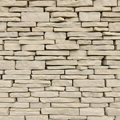 Obraz premium Stacked stone wall texture backround