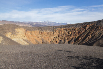 Ubehebe Crater Rim Trail at Death Valley National Park, California