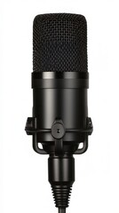 Black Condenser Microphone Closeup  
