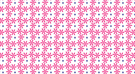 seamless pattern with pink hearts