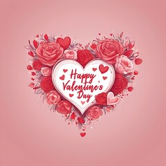 Happy Valentine's Day Poster or Card