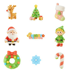 Pastel Wool Felt Christmas Icons 2