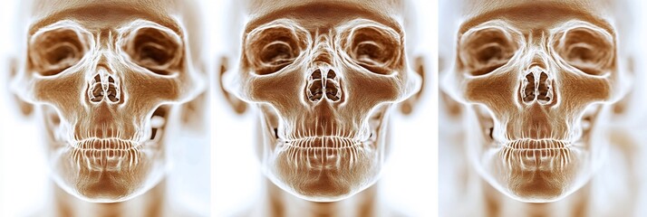 Sinus nasal anatomy overview showing network of sinuses surrounding the nasal cavity and their role in air filtration and humidification