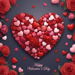 Happy Valentine's Day Poster or Card