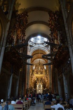 Interior de la Catedral de Santiago de Compostela, Galicia