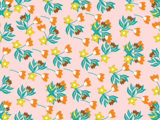 seamless pattern with leaves