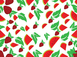 seamless background with cherry
