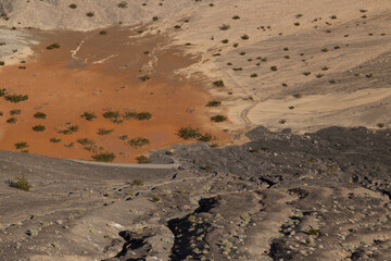 Ubehebe Crater Rim Trail at Death Valley National Park, California