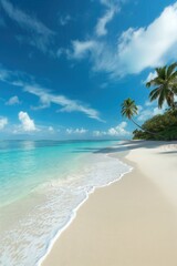 Tropical beach scene maldives scenic photography coastal paradise serenity