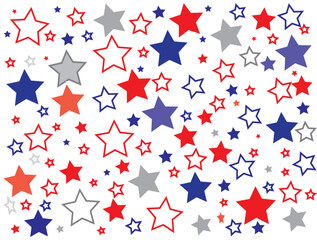 seamless pattern with stars and stripes