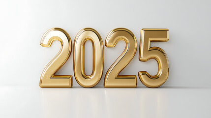 2025 gold for happy new year and holiday, JPG, AI GENERATED