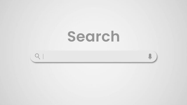 Interactive Search Bar with Cursor Click