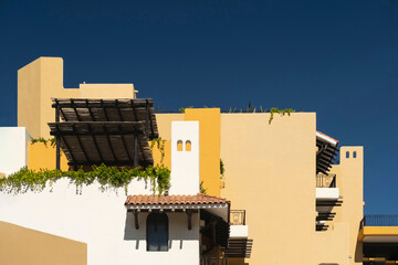 Colorful building under blue sky