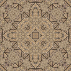 Seamless abstract symmetrical wonderful pattern. Kaleidoscope pattern texture