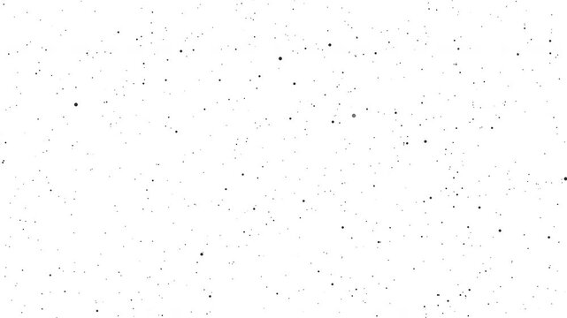 Black ink spots on a White Background moving through a 3D space [4K]