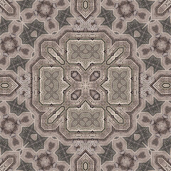 Seamless abstract symmetrical wonderful pattern. Kaleidoscope pattern texture