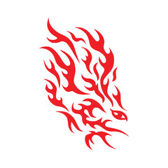 Classic Japanese tribal Illustration Tattoo Isolated