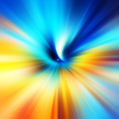 Obraz premium Colorful zoom motion effect. Abstract background. Color lines. Colored texture backdrop and banner. Multi color gradient pattern and textured wallpaper.