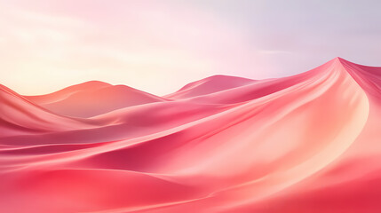 Hyper-realistic surreal desert landscape. ai generated. Mirage. Illustration