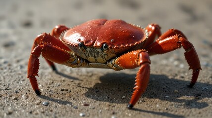 Orange Crab on Beach