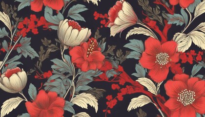 chinoiserie vintage floral