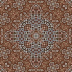 Seamless abstract symmetrical wonderful pattern. Kaleidoscope pattern texture