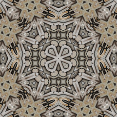 Seamless abstract symmetrical wonderful pattern. Kaleidoscope pattern texture