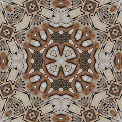 Seamless abstract symmetrical wonderful pattern. Kaleidoscope pattern texture