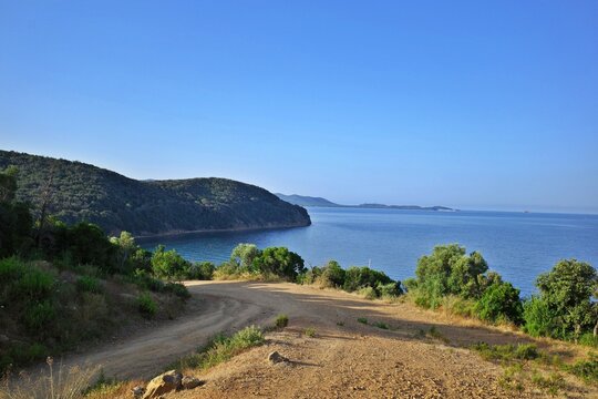 Mtb trail Cala Martina en Cala delle Civette in Scarlino, Grosseto, Italy