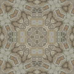 Seamless abstract symmetrical wonderful pattern. Kaleidoscope pattern texture