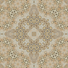 Seamless abstract symmetrical wonderful pattern. Kaleidoscope pattern texture