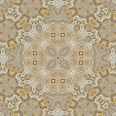 Seamless abstract symmetrical wonderful pattern. Kaleidoscope pattern texture