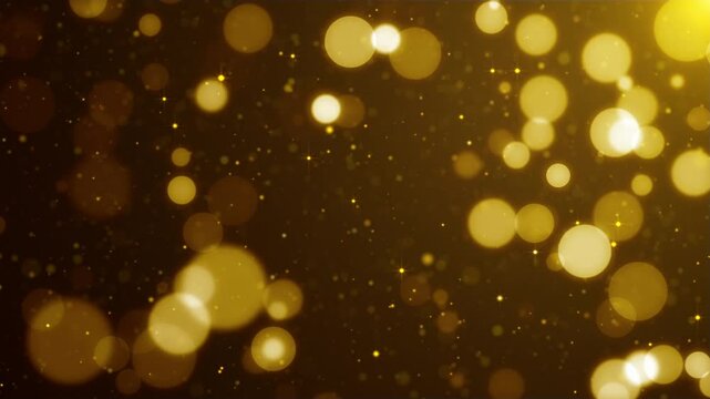 gold wedding award dust background video
