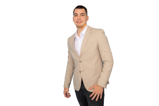 Portrait of a driven young male professional