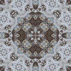Seamless abstract symmetrical wonderful pattern. Kaleidoscope pattern texture