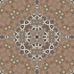 Seamless abstract symmetrical wonderful pattern. Kaleidoscope pattern texture