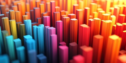 Obraz premium Abstract 3D Business Background, Generative AI