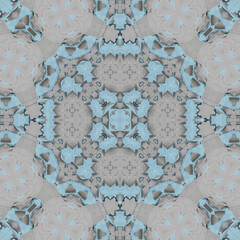 Seamless abstract symmetrical wonderful pattern. Kaleidoscope pattern texture