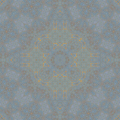 Seamless abstract symmetrical wonderful pattern. Kaleidoscope pattern texture