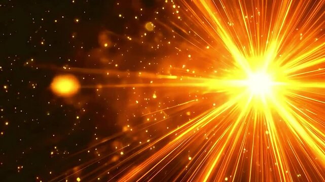 a bright flash of light